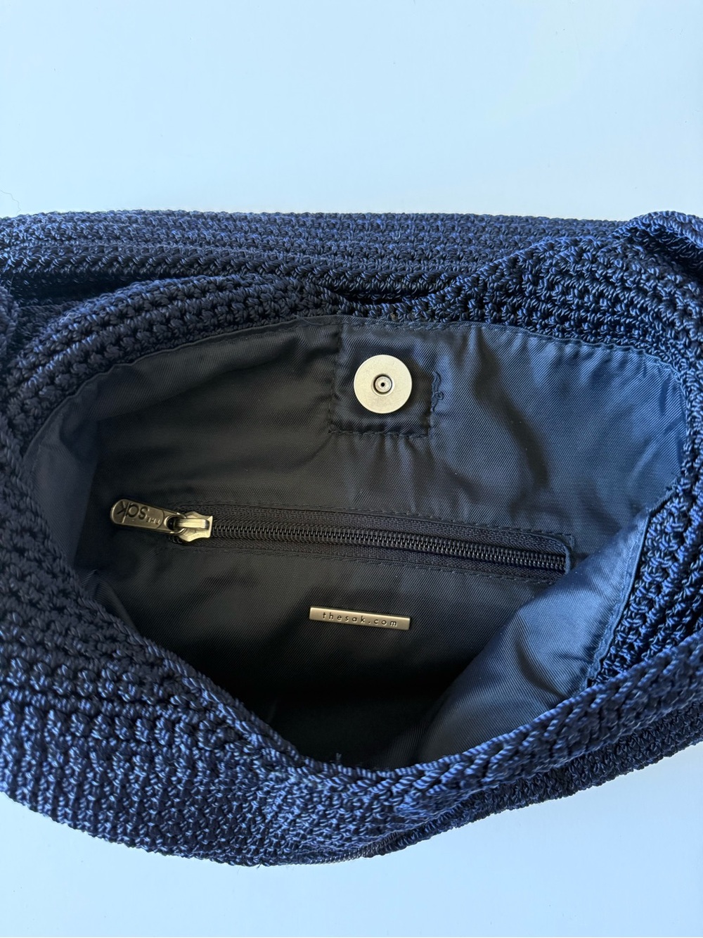 The Sak Navy Blue crochet shoulder bag - Picture 5 of 6
